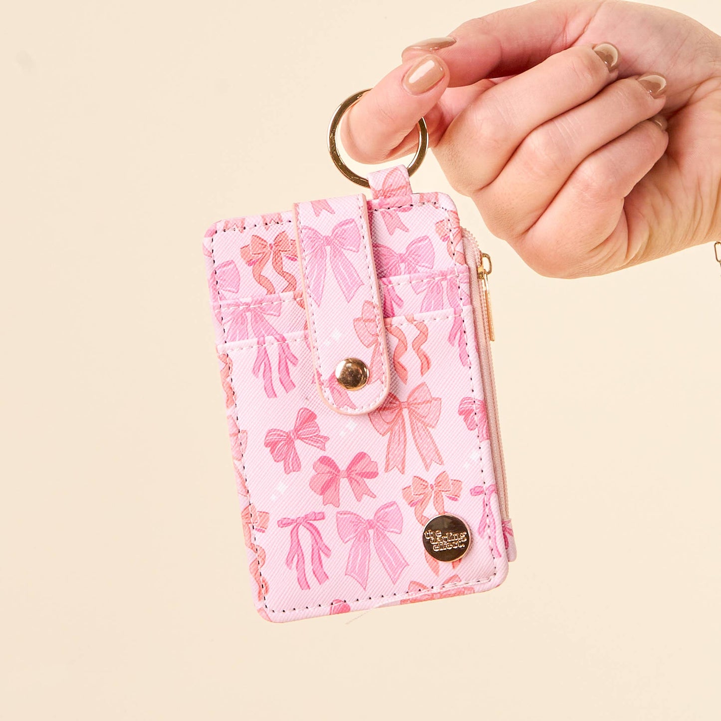 Blushing Bows Keychain Wallet