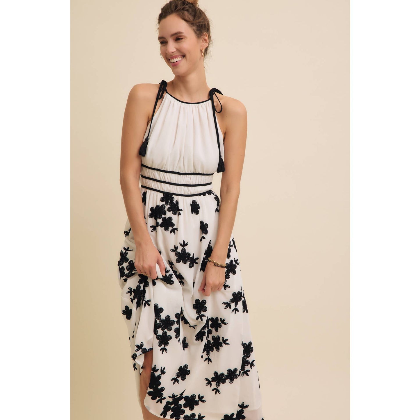 Flower Gardens Midi Dress