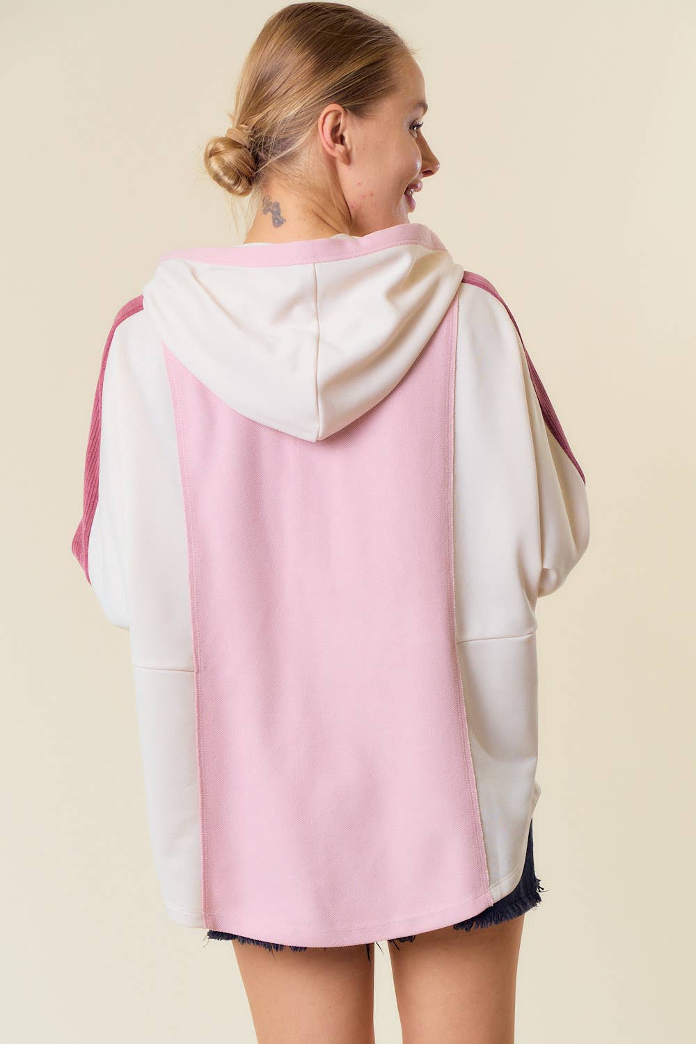 Cute Colorblock Pullover Top