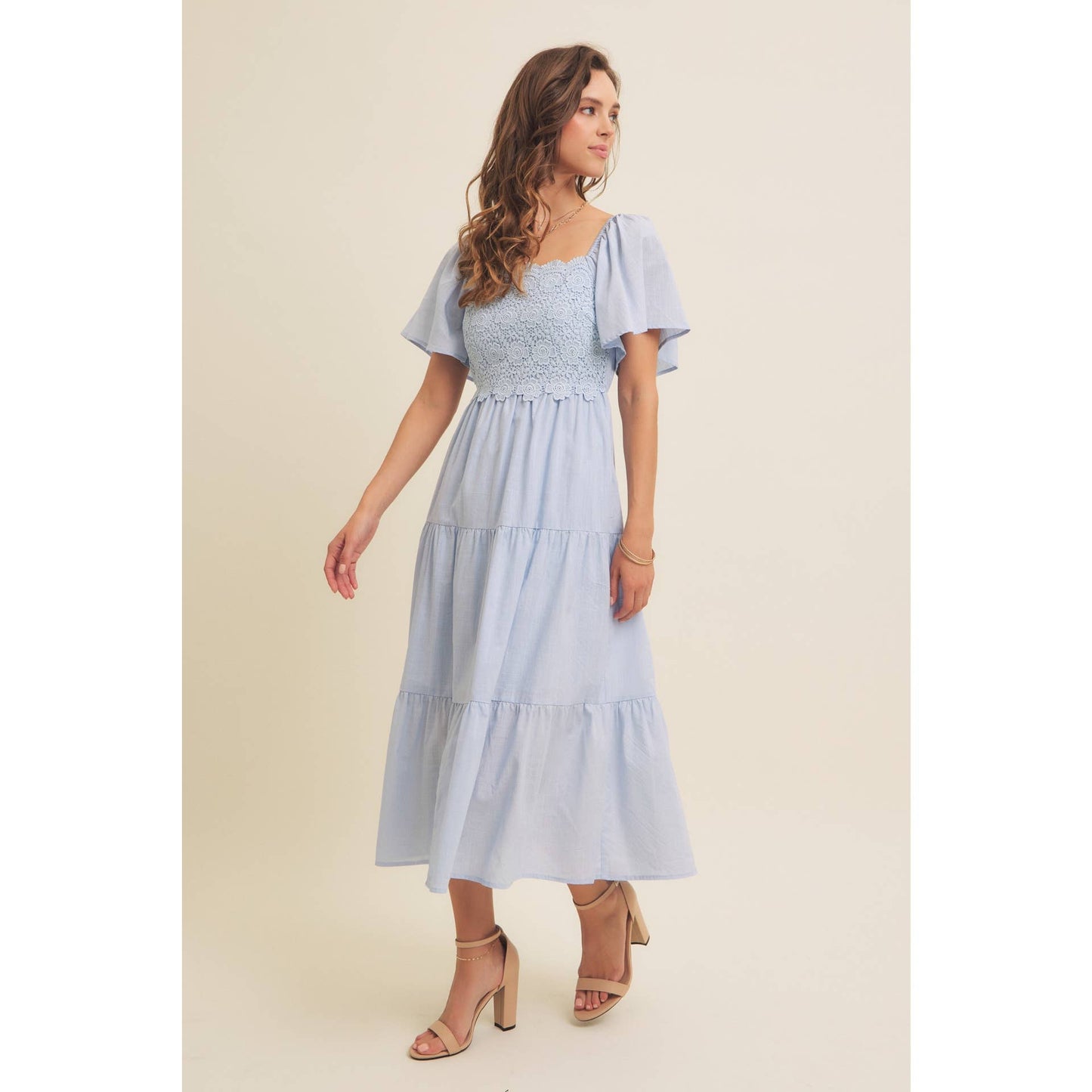 Baby Blue Crochet Dress