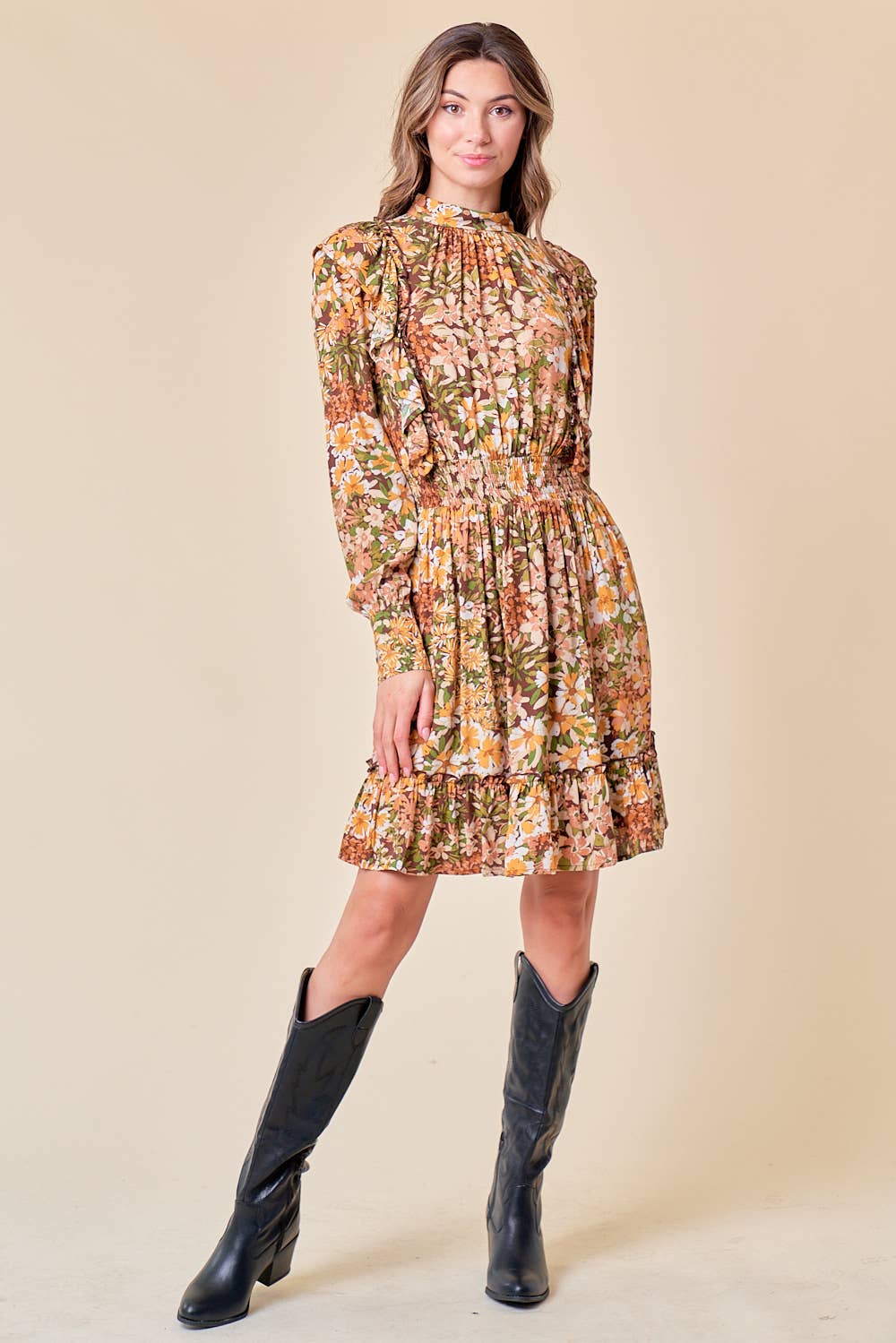 Flirty Fall Mini Dress