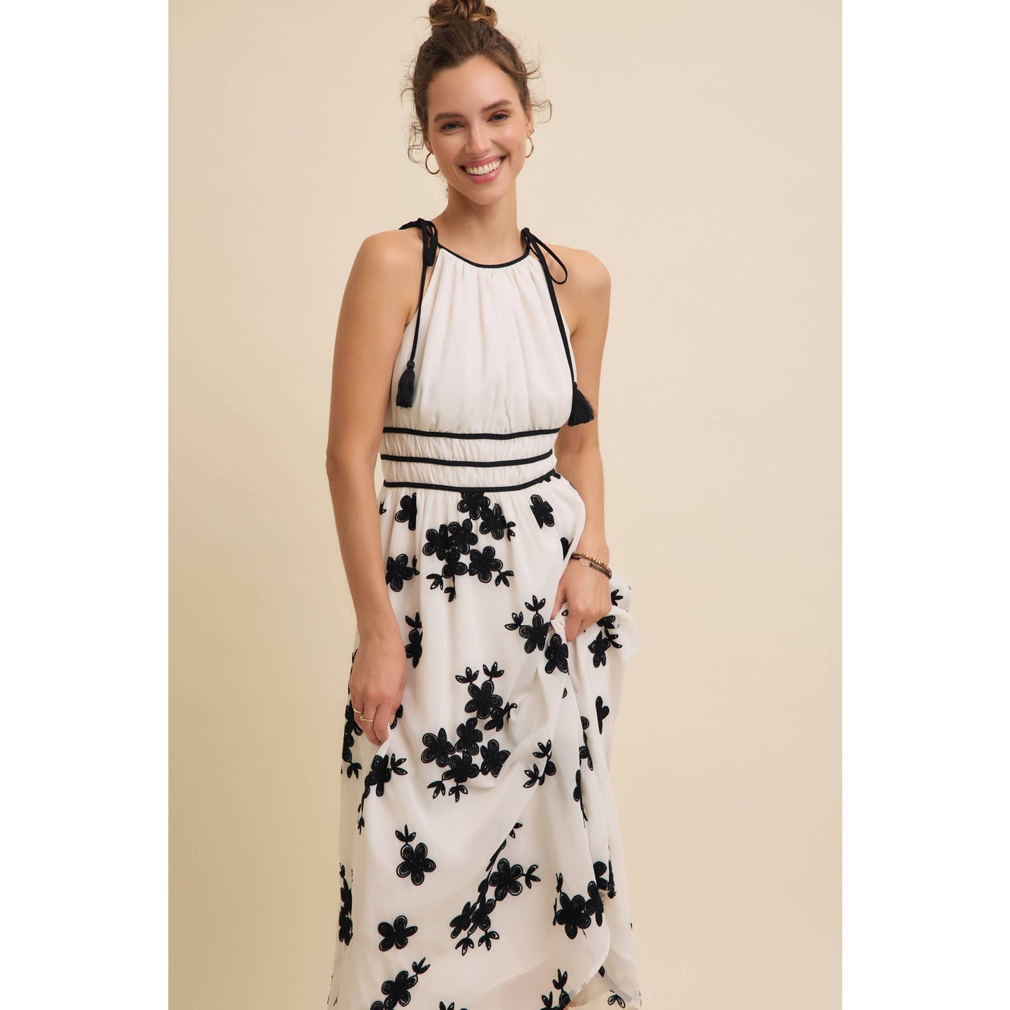 Flower Gardens Midi Dress