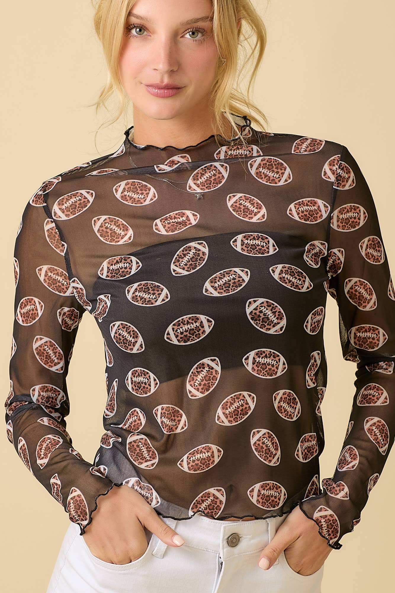 Cheetah Gameday Mesh Top