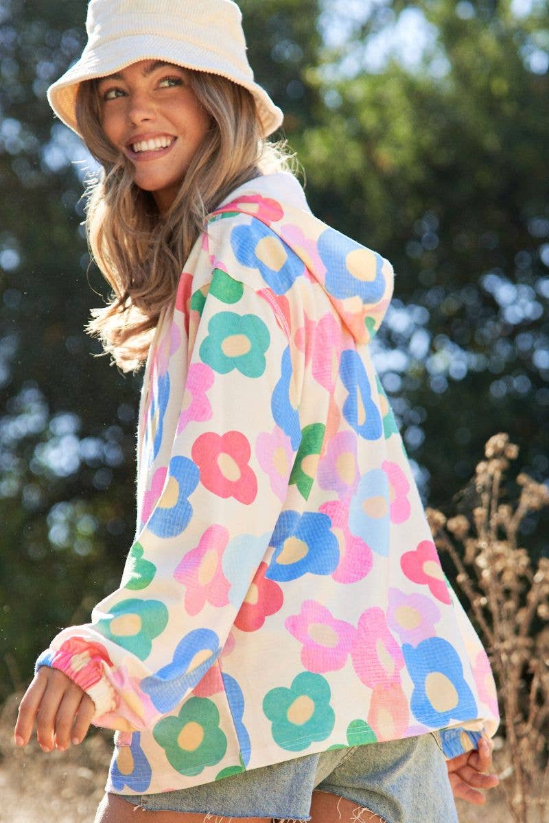 Flirty Floral Pulliver Top
