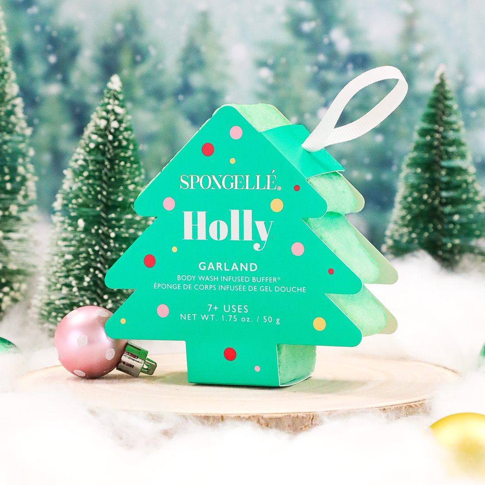 Holly Christmas Tree: Spongelle