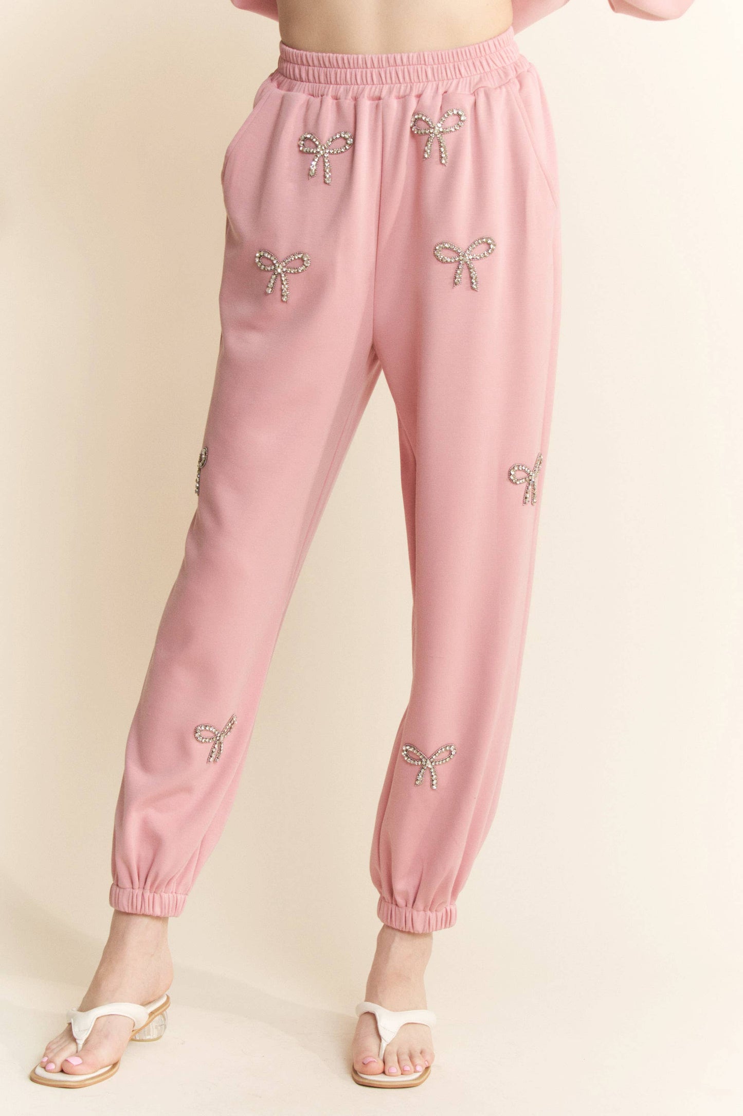 Blush Blingy Bow Set