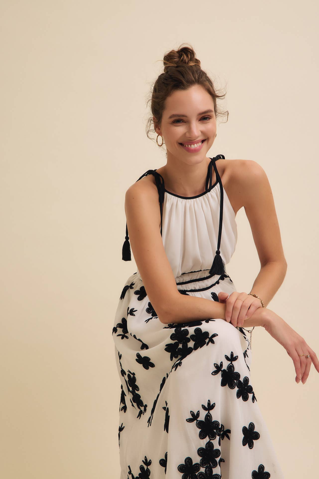 Flower Gardens Midi Dress