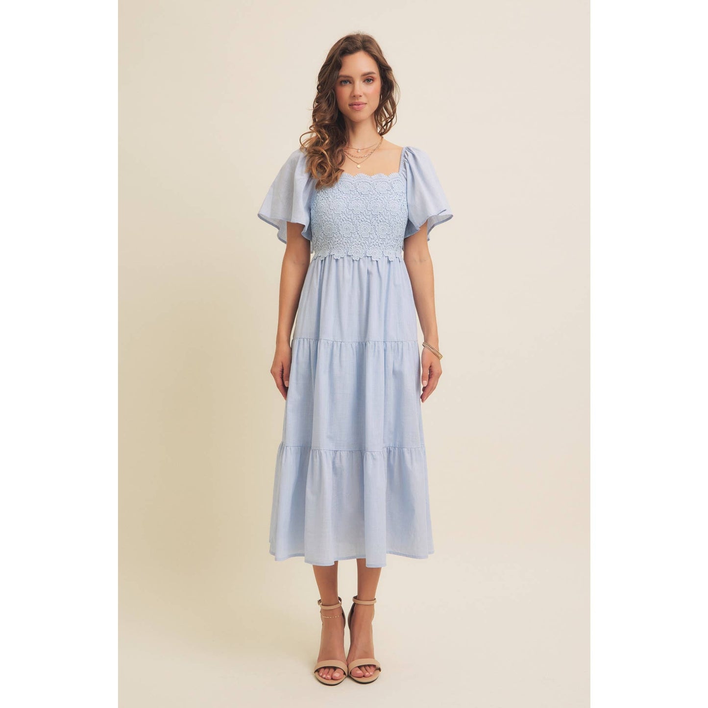 Baby Blue Crochet Dress