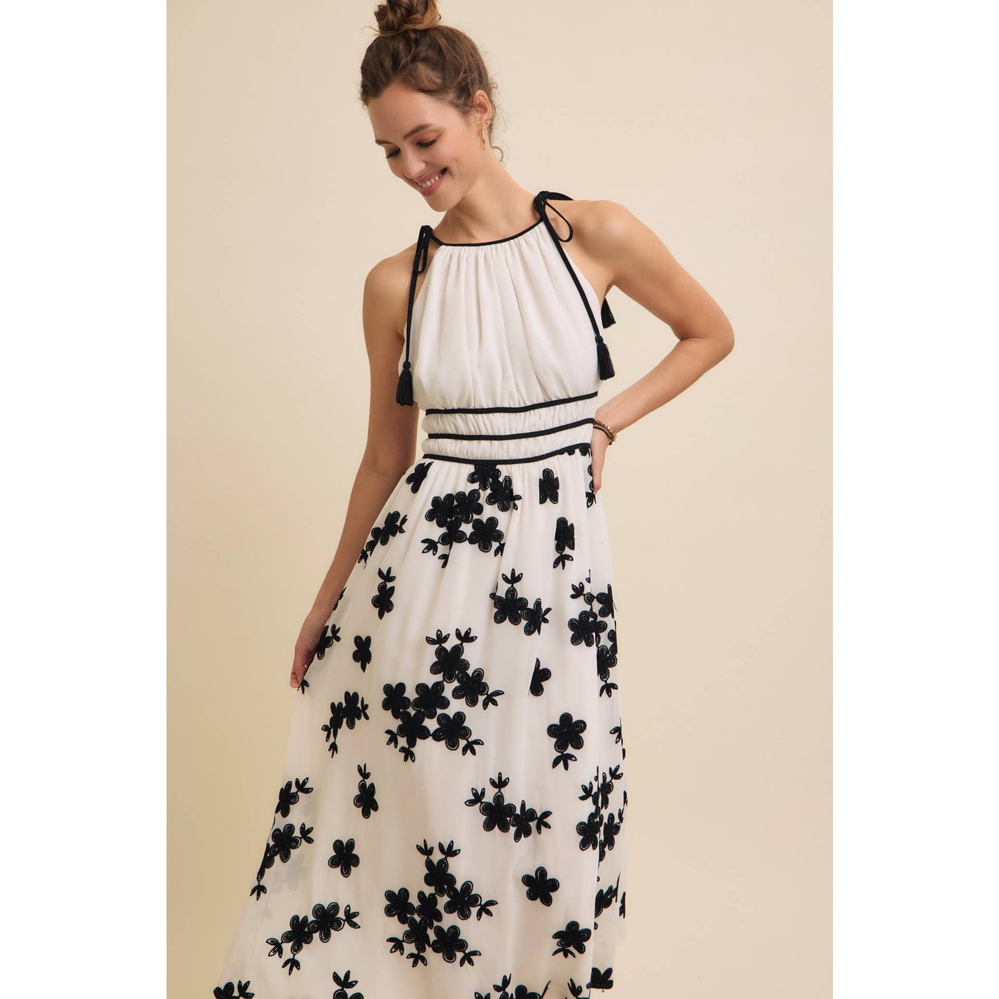 Flower Gardens Midi Dress