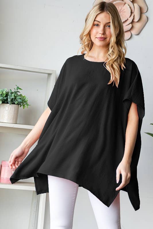 Chic Draped Airflow Top: DOORBUSTER