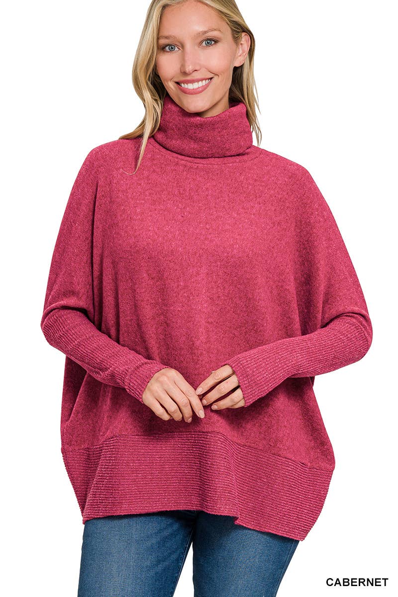 Melange Turtleneck Top: DOORBUSTER