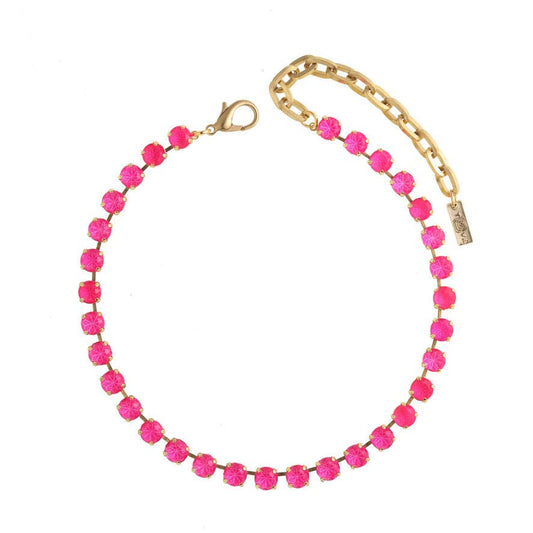 Oakland Antique Gold Neon Pink: TOVA