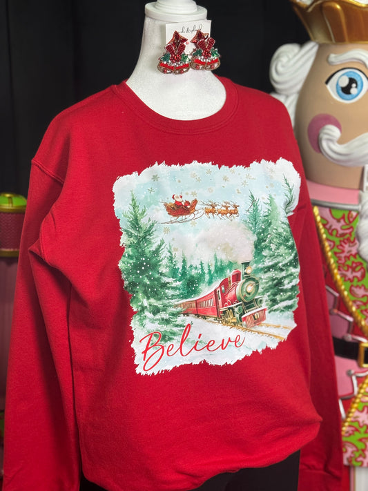 “Believe” Graphic Sweatshirt: DOORBUSTERS