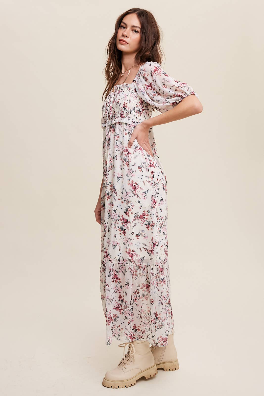 Floral Maiden Midi Dress