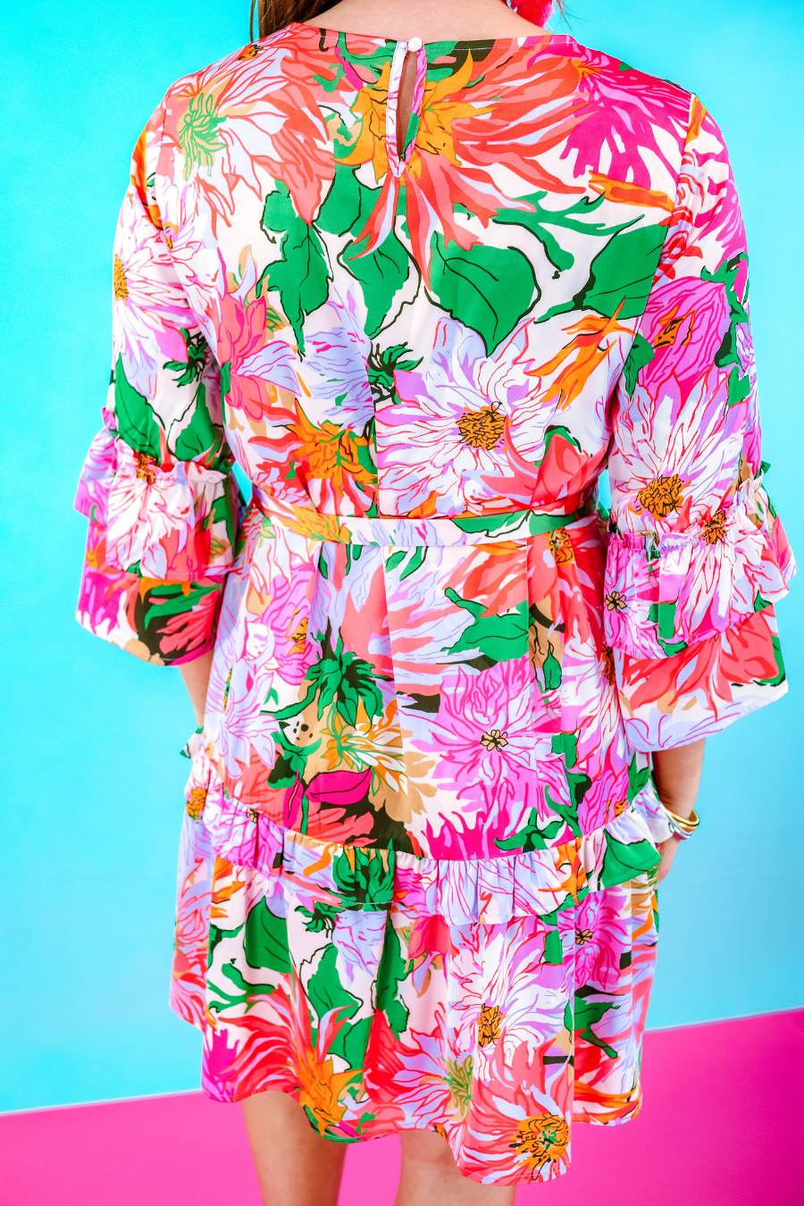 Pretty Pink Floral Dress