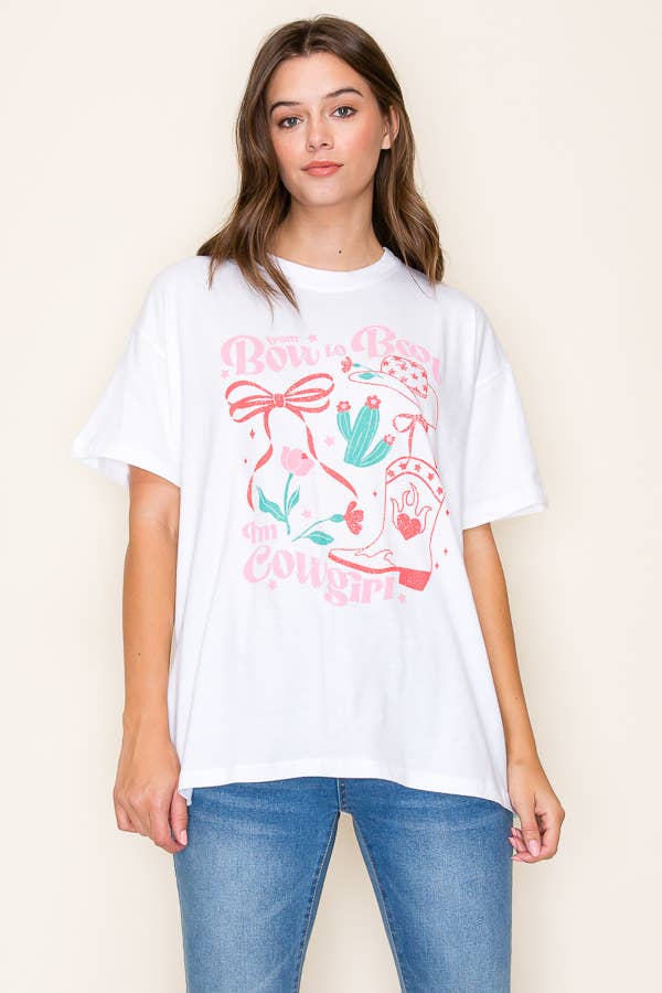 From Bows to Boots Graphic Tee