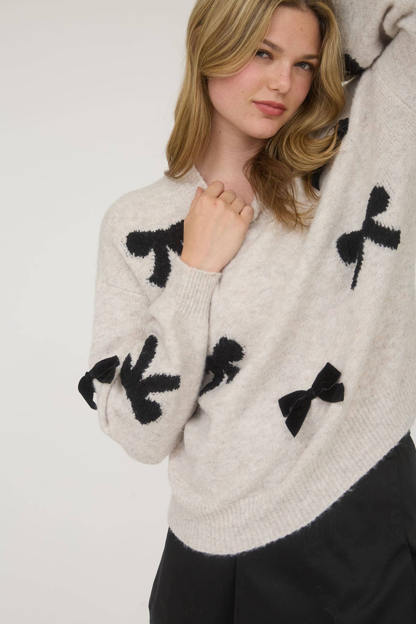 She’s So Fancy Bow Sweater
