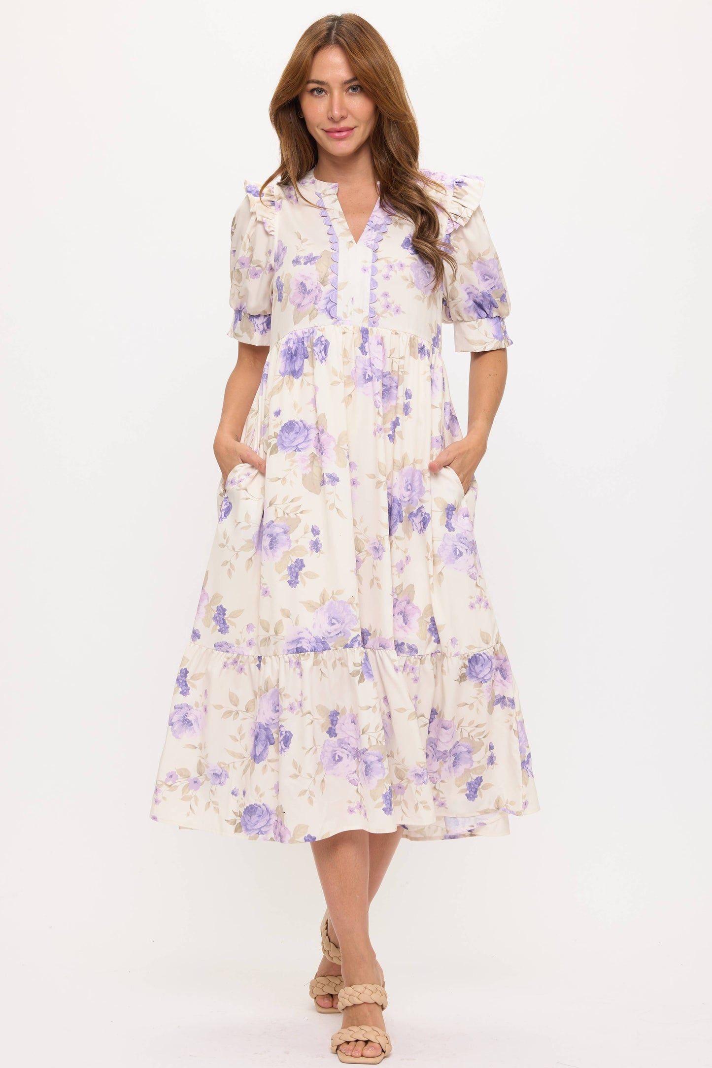 Lovely Lavender Midi Dress