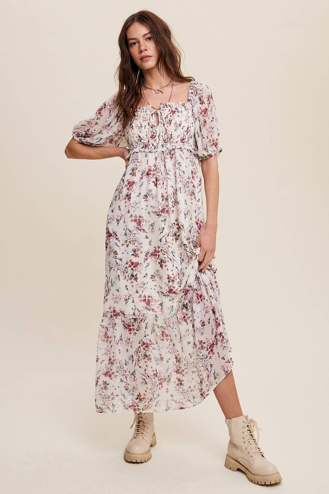 Floral Maiden Midi Dress