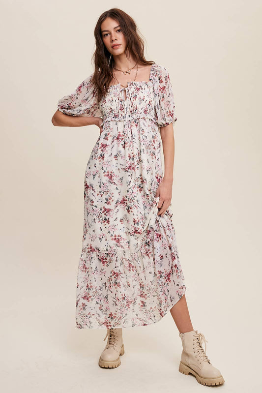 Floral Maiden Midi Dress