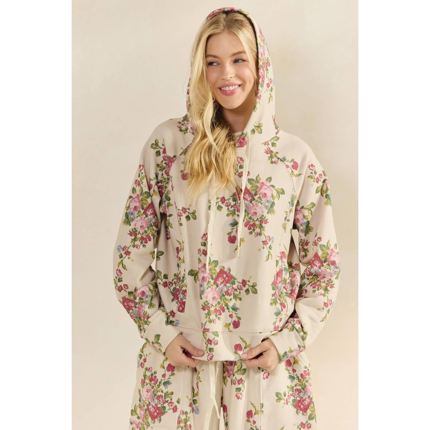 Ornate Floral Hoodie Set
