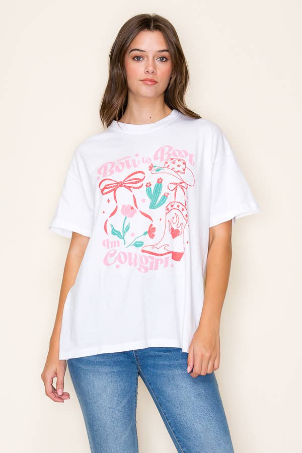 From Bows to Boots Graphic Tee
