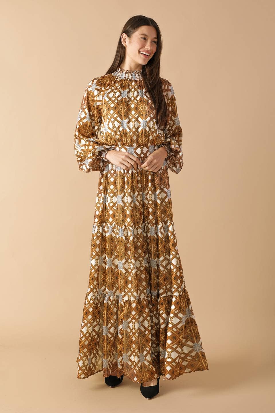 Queen of Fall Maxi Dress