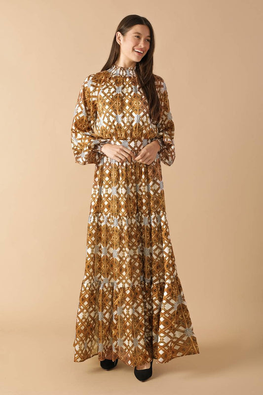 Queen of Fall Maxi Dress