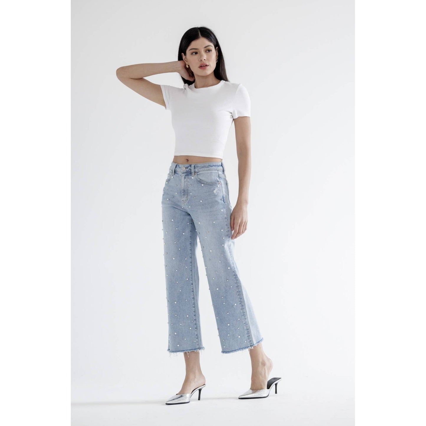 Pretty Pearl Embellished Jeans