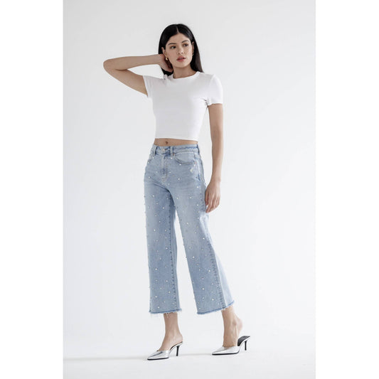 Pretty Pearl Embellished Jeans