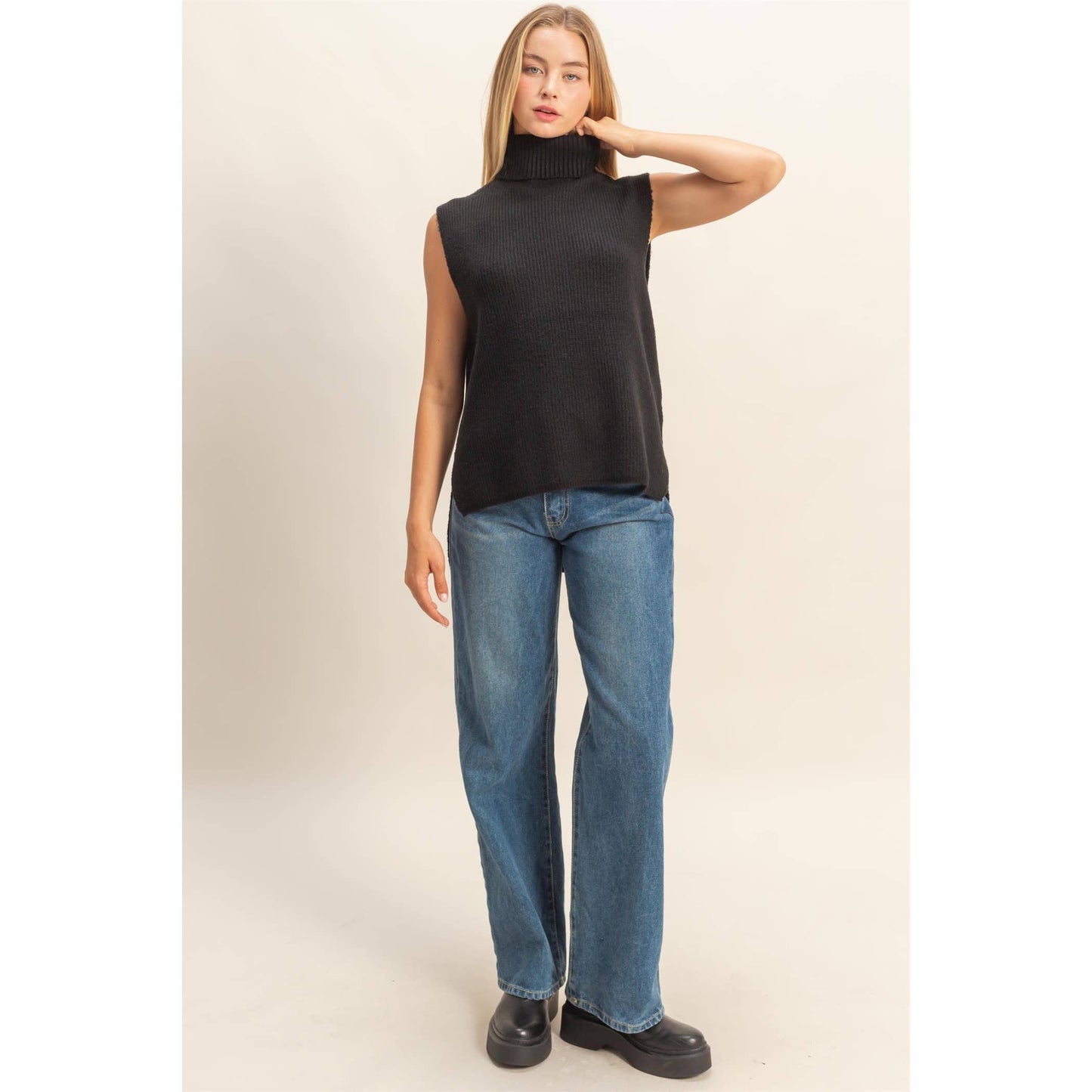 Sleeveless Sweater Vest