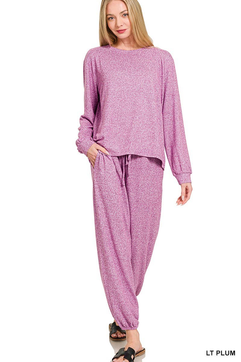 Dreamy Melange Jogger Set: DOORBUSTER