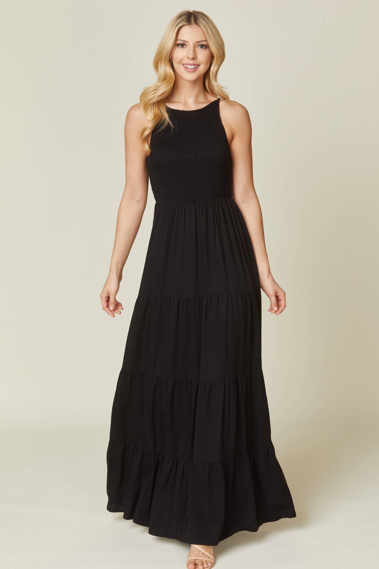 Beautiful Go To Black Maxi Dress