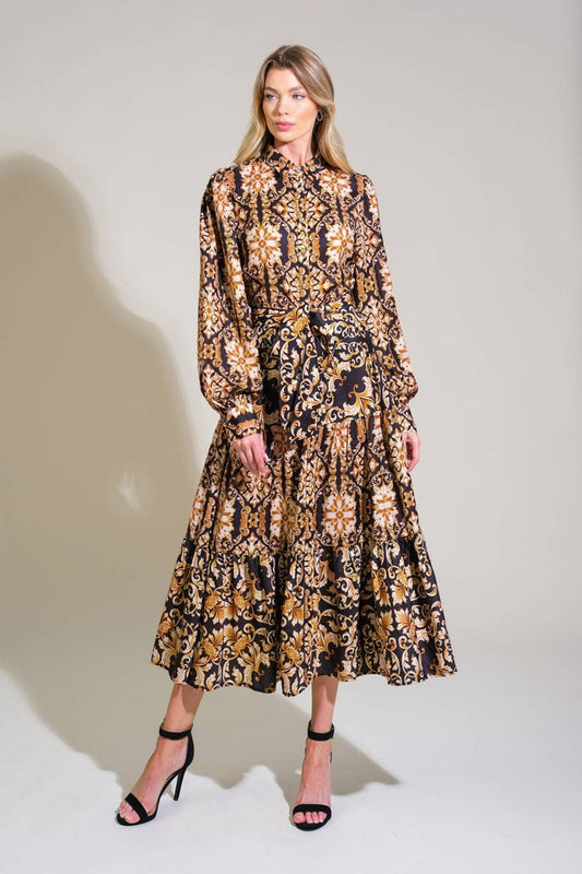 Sweet Sunburst Midi Dress