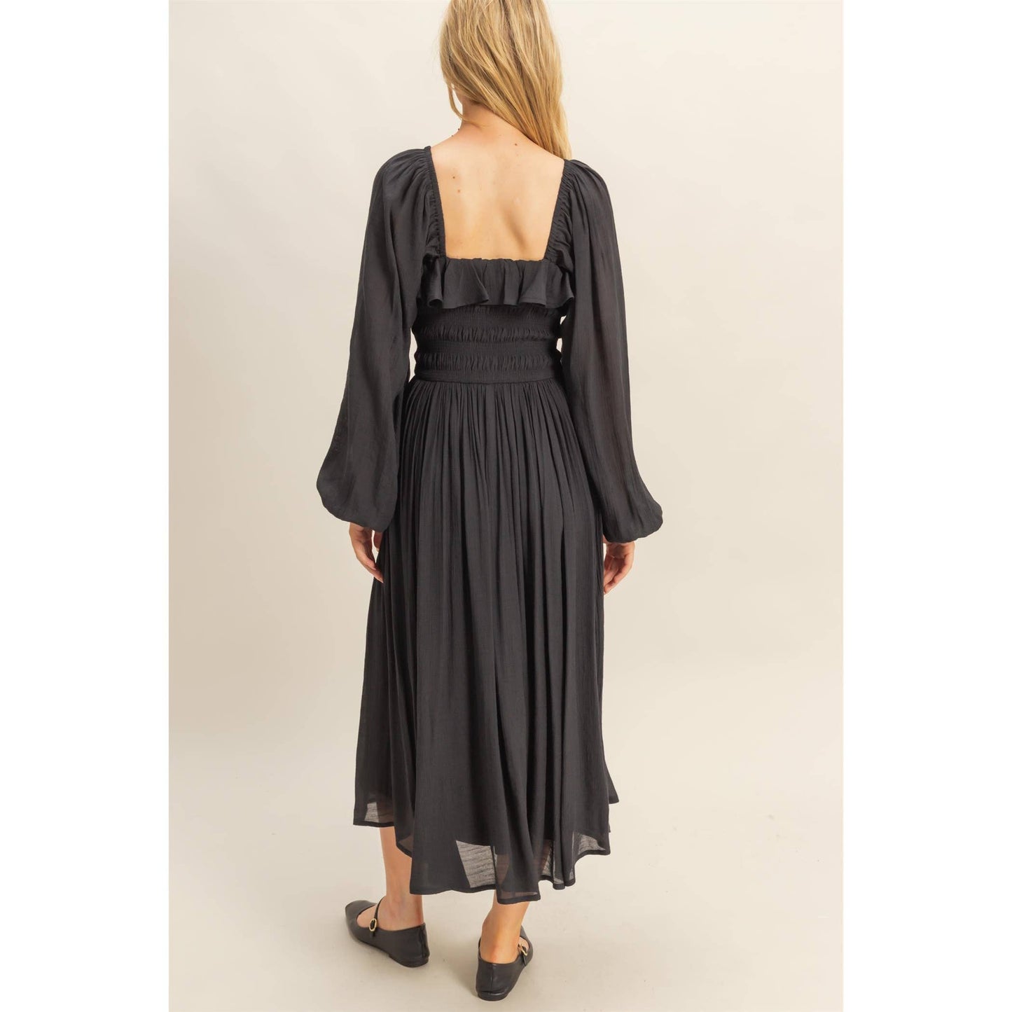 Peasant Gal Midi Dress