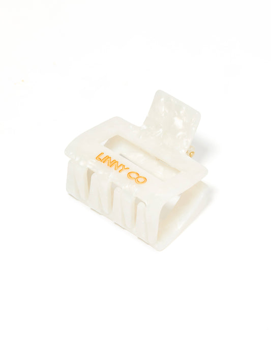 Hair Clip - Bailey - Pearl White