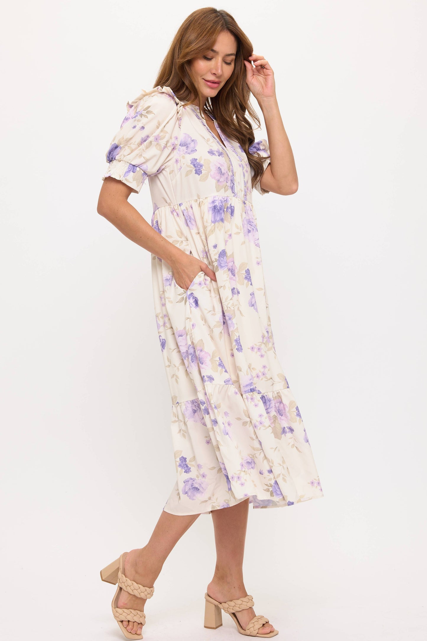 Lovely Lavender Midi Dress