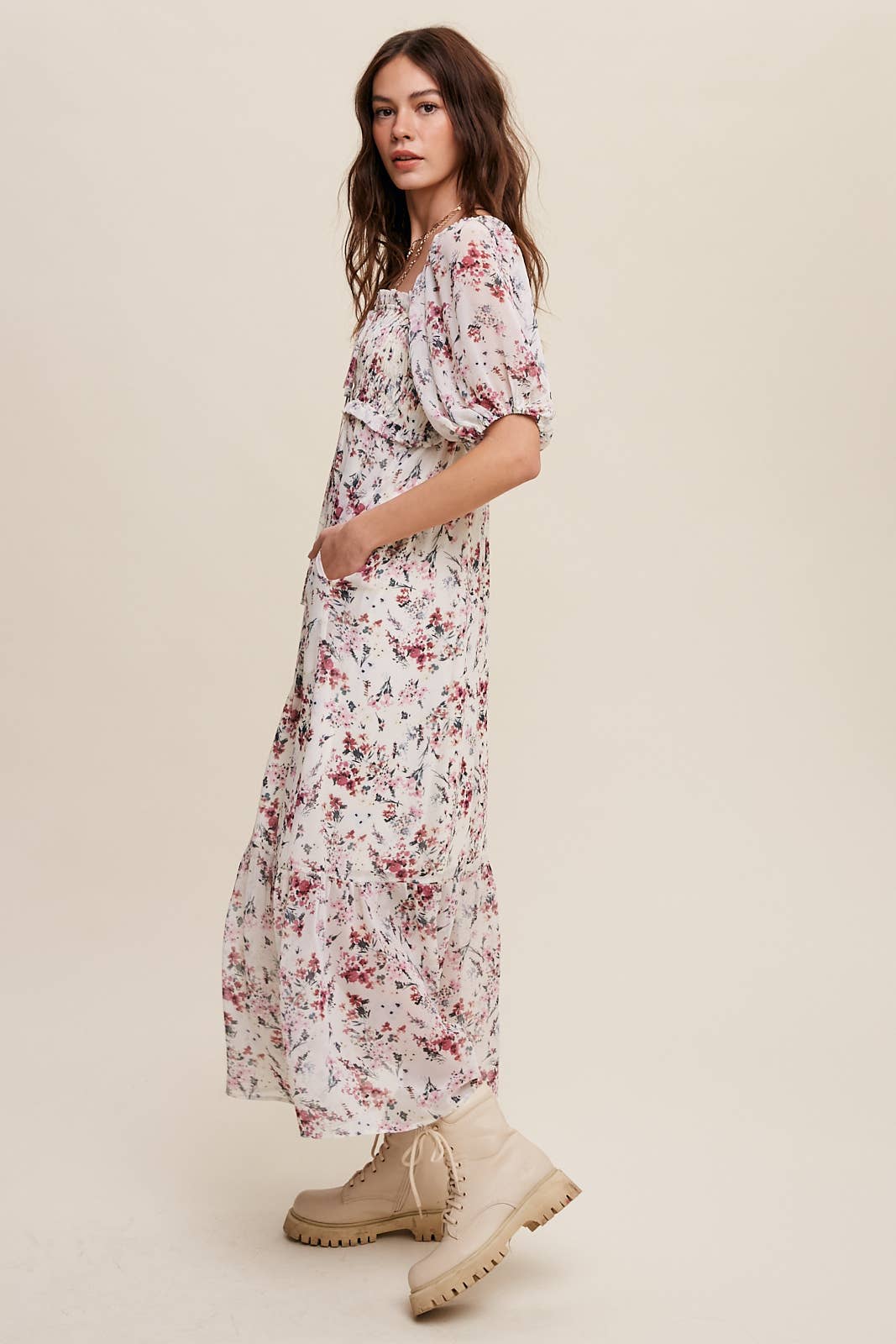 Floral Maiden Midi Dress