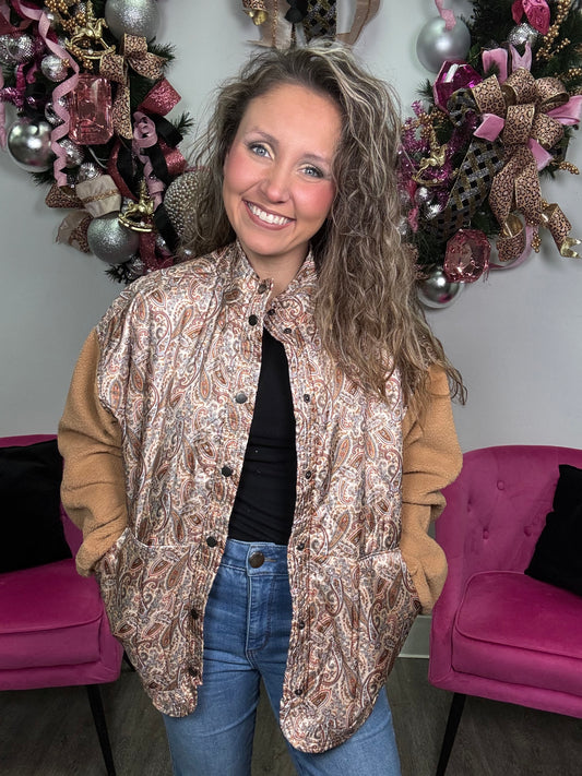 Paisley Varsity Jacket