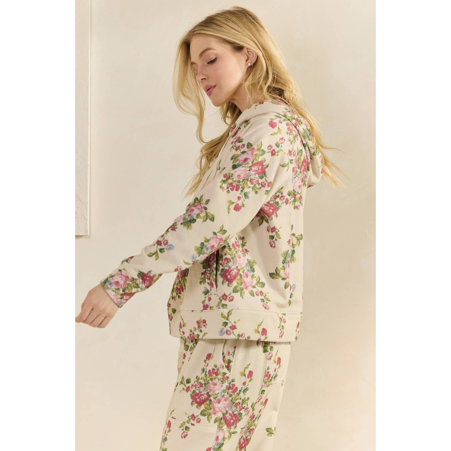 Ornate Floral Hoodie Set