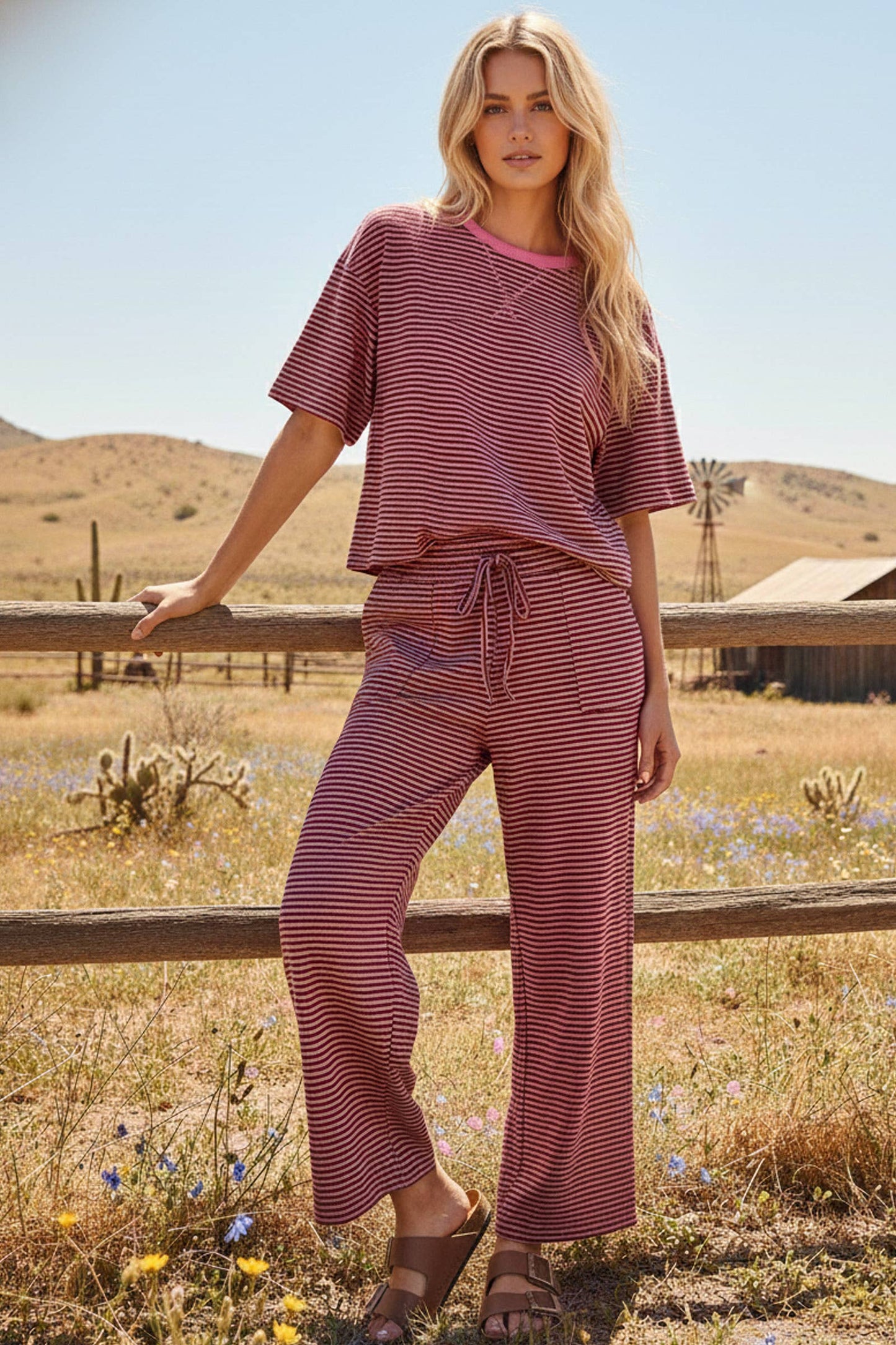 So Cute Stripes Knit Set