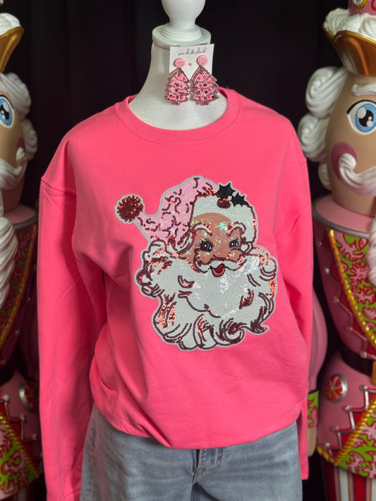 Cheetahlicious Santa Patch Sweatshirt: DOORBUSTER