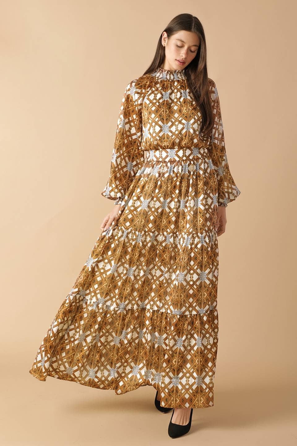Queen of Fall Maxi Dress