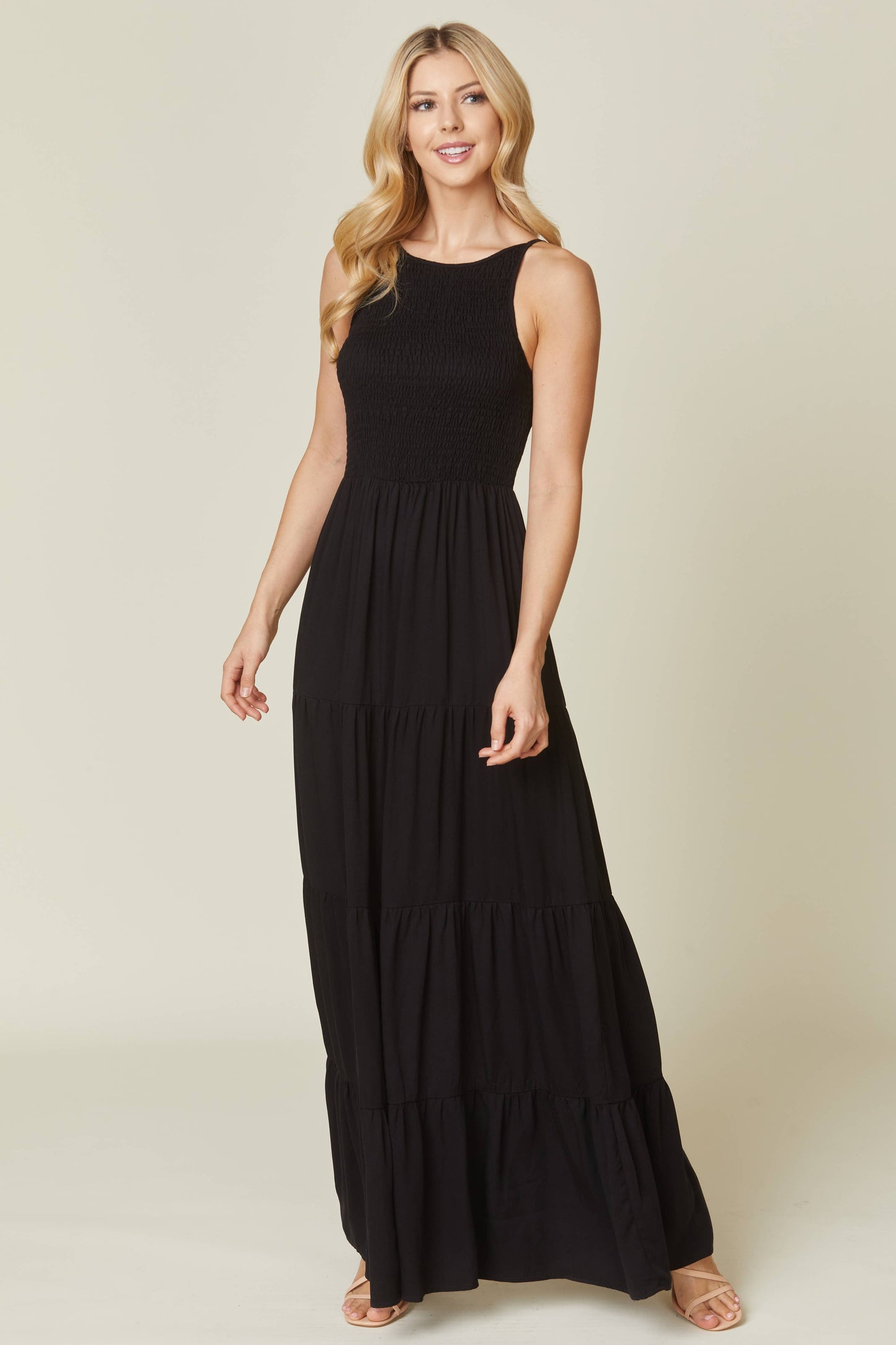 Beautiful Go To Black Maxi Dress