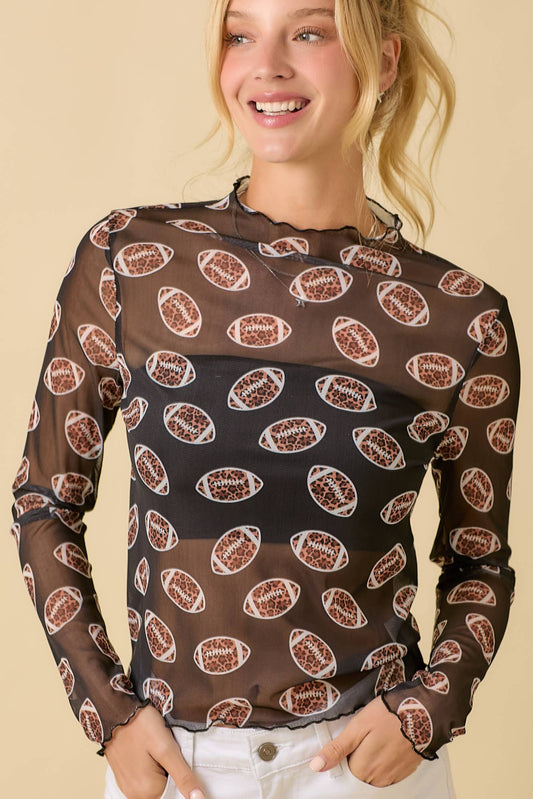 Cheetah Gameday Mesh Top