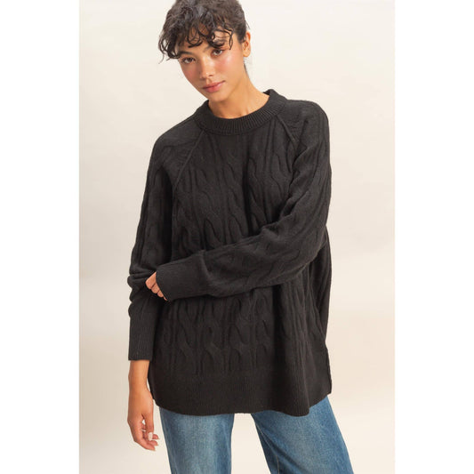 Classy Cable Knit Sweater