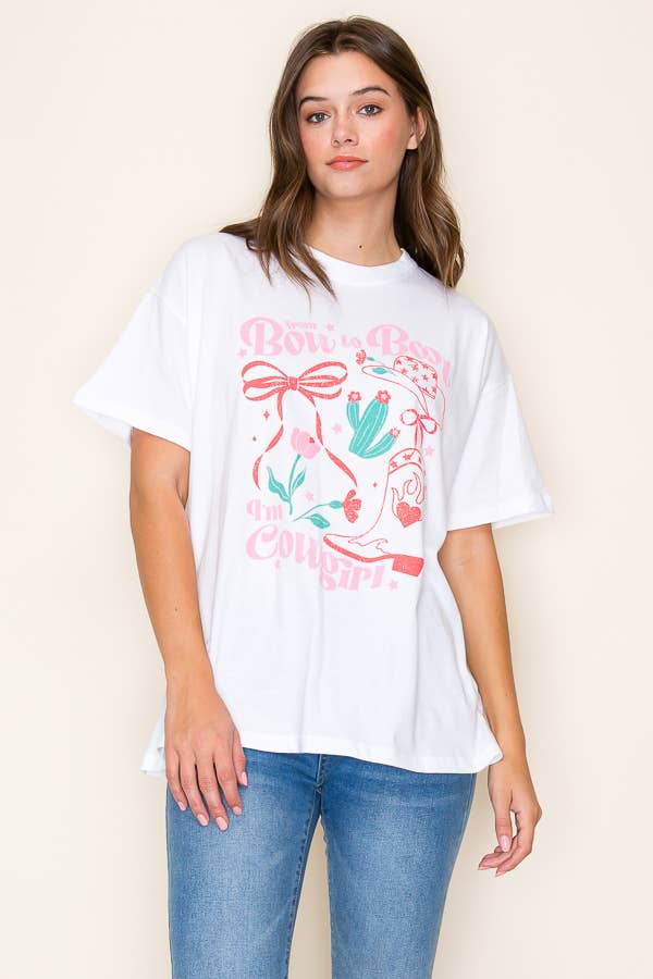 From Bows to Boots Graphic Tee