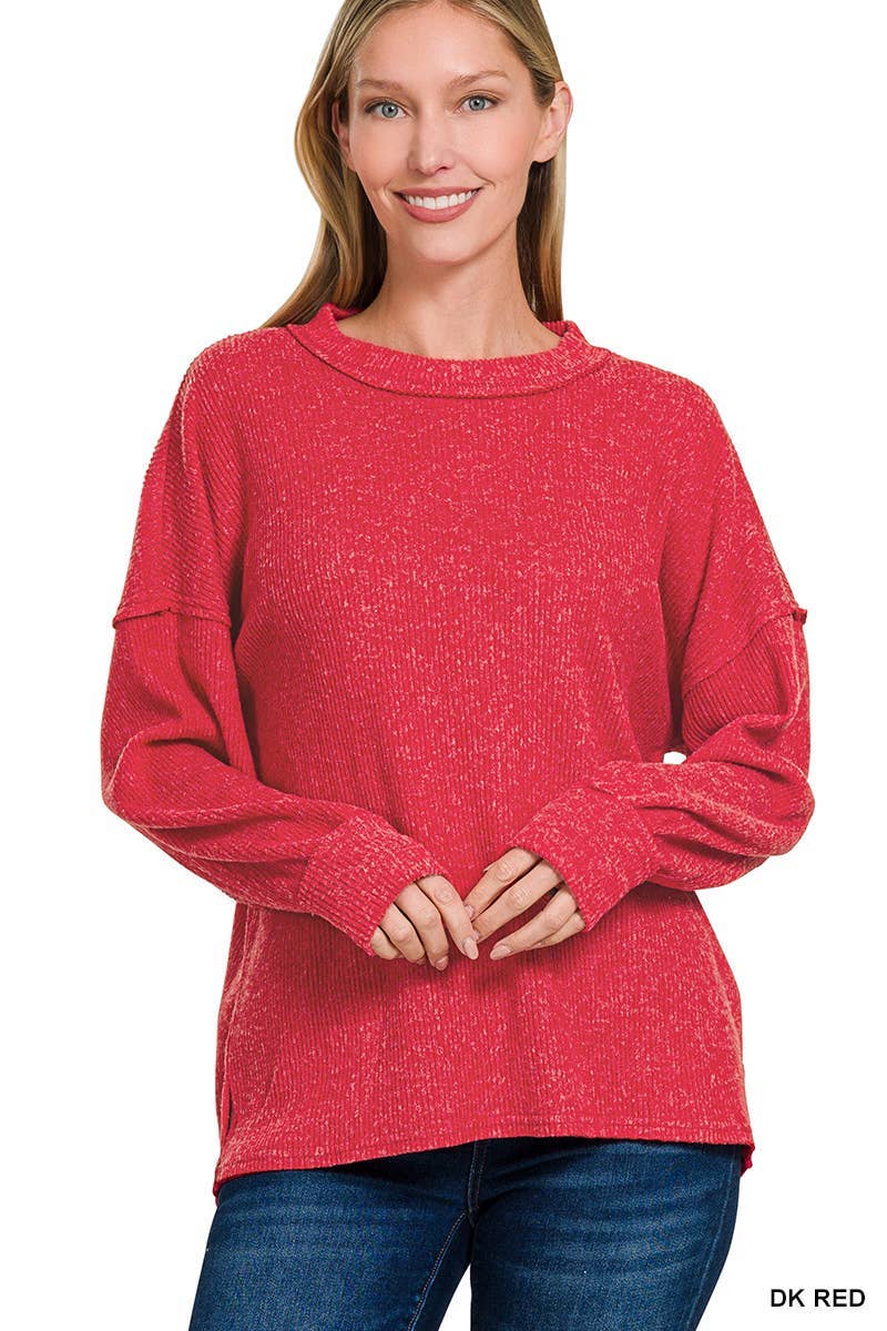 Hacci Exposed Seam Top: DOORBUSTER