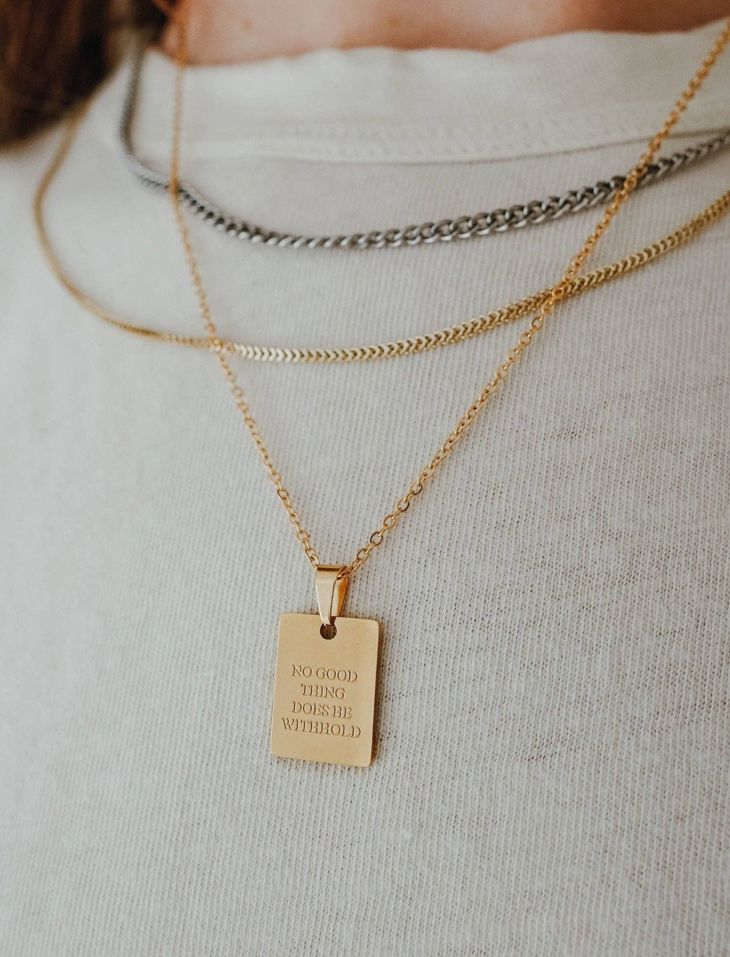 “No Good Thing Does He Withhold” Necklace