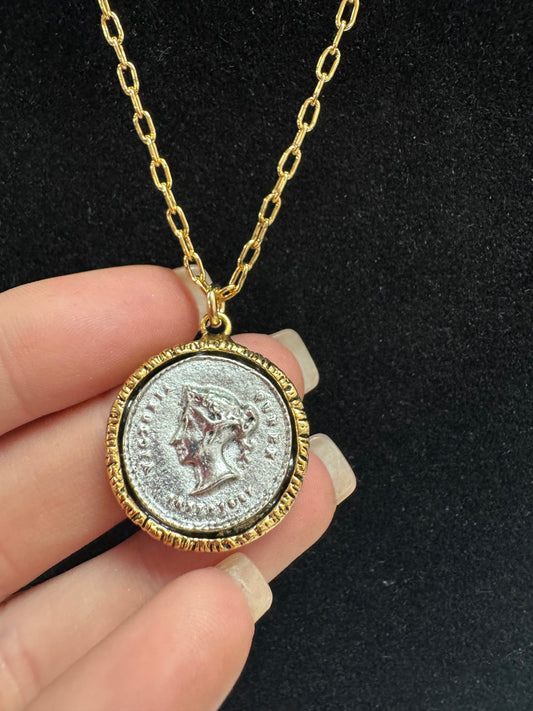 The Claudette Coin Necklace: YOCHI